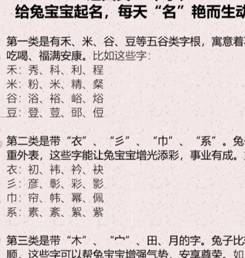 兔年出生的李姓宝宝名字大全。 李姓宝宝的名字简单又大方。