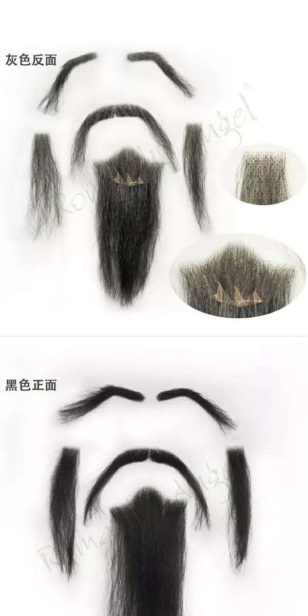 写作：男士发型、脸型、眉毛、胡须和形容词